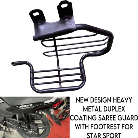 imad SAREE GUARD WITH FOOTREST FOR STAR SPORT Bike Saree Guard