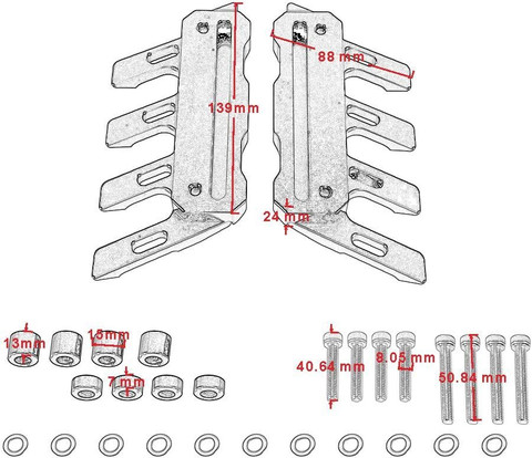 Vagary Blue CNC Shocker Protector Front Fender Slider Guard for Yamaha  Aerox 155 Bike Crash Guard