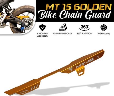 OBEROI'S TRADERS Bike Golden Chain Cover Bike Protective Guard