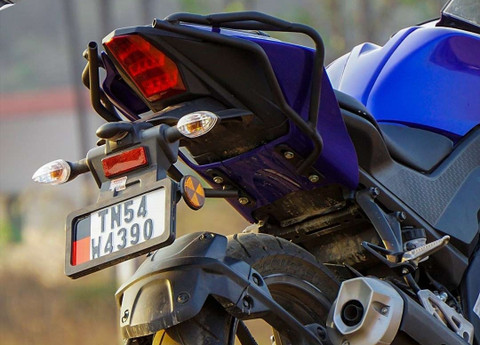 DAZZRIDE Tail Protector/ Grab Rail For Yamaha R15 V3 Bike Crash