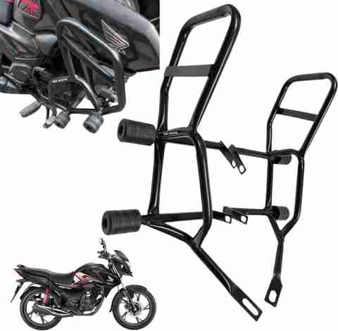 Dhe Best Bike New design metal Crash Guard Leg guard With Slider for Honda  Shine SP BS6