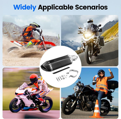 Vagary New Carbon Fiber Exhaust with DB Killer for TVS Apache RR