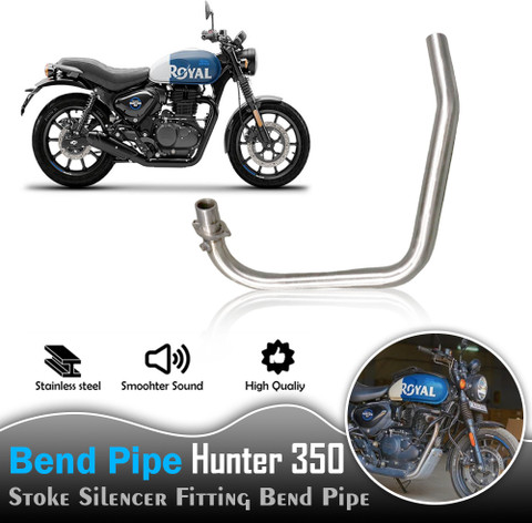 ASRYD Motorcycle Full Bend Pipe Stock For Royal Enfield Hunter 350