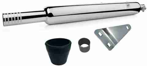 WORDZ Long Bottle Empty Chrome Bada Punjab Exhaust silencer Royal