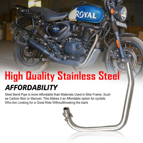 ASRYD Motorcycle Full Bend Pipe Stock For Royal Enfield Hunter 350