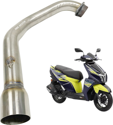 Dhe Best Scooter Exhaust Bend Pipe Top1 Muffler Middle Pipe for TVS NTORQ  125 TVS NA Full Exhaust System