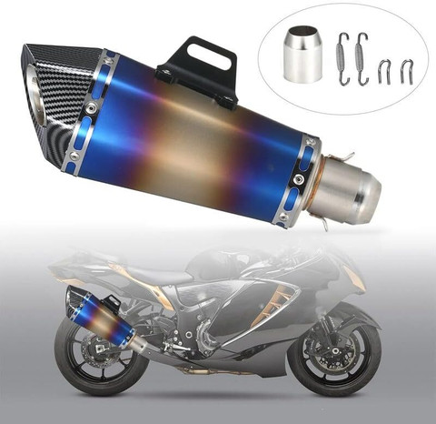 LOVMOTO Bike silencer cf Hero Splendor Plus Slip-on Exhaust System