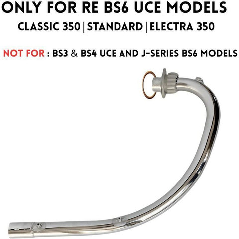 EAZ Bend Pipe Free Flow for (BS6 Chrome) Royal Enfield Classic 350