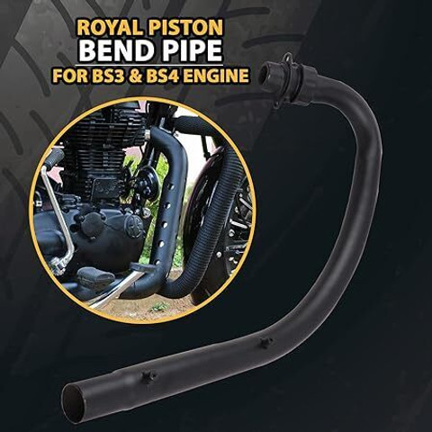 DADDY AUTO BEND PIPE BLACK FOR RE BS3,BS4 CLASSIC,ELECTRA,STANDARD