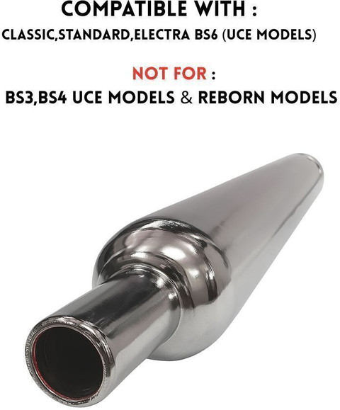 EAZ Stock Silencer with Jaali for RE BS6 Classic, Standard