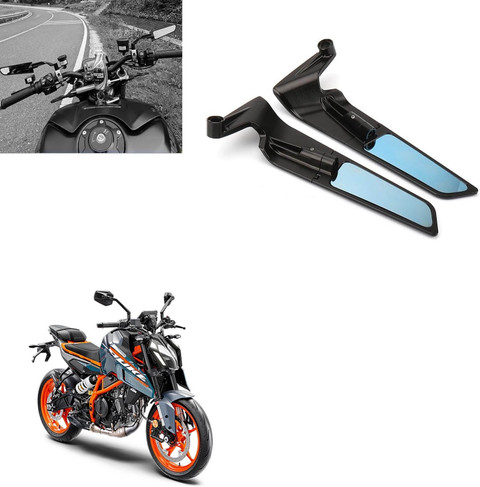 Vagary Adjustable 360° Rotating New Rearview Wings Mirror for KTM Duke 390  Bike Fairing Kit