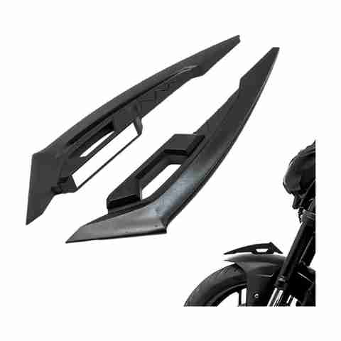 Vagary Black Wing Side Helmet Spoiler Aerodynamic Wing - Image 5