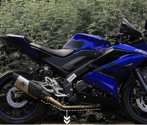 Silencer R15 V3 Stock Exhaust Auto MT Silencer EXHAUST Pipe Bend