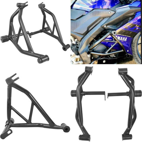 Auto MT CRASHGUARD Crash Guard Leg Guard LEGGUARD with Frame Slider for  Yamaha R15 V3 Bike Fairing Kit - Main Image