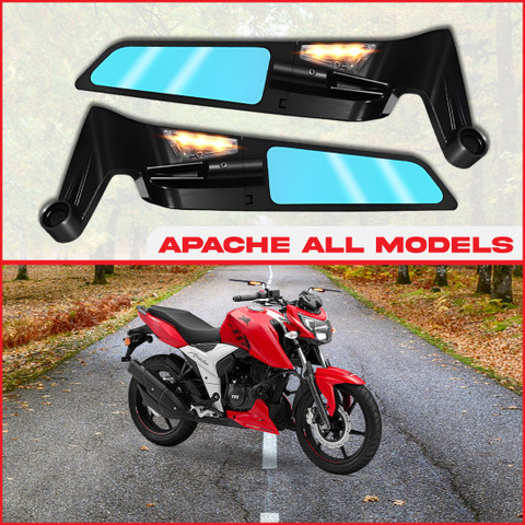 Bikes Tvs Apache Rtr 160 4v Mirror BRXR York Fitting 360° Wide