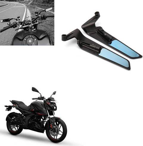 Vagary Adjustable 360  Rotating New Rearview Wings Mirror N250 Bike