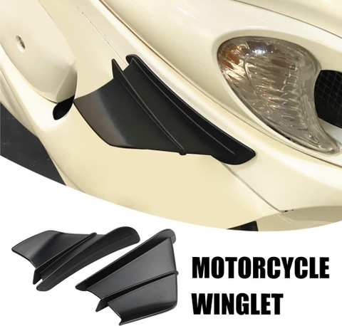 Vagary Black Bike Wings Side Winglet for Kawasaki Ninja ZX-10R