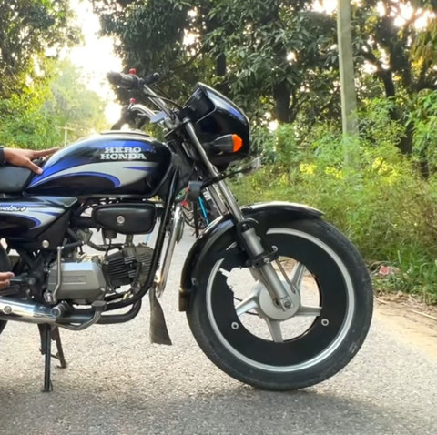 Bike Splendor Back Cover DAZZRIDE Metal Black Rear Seat Tail