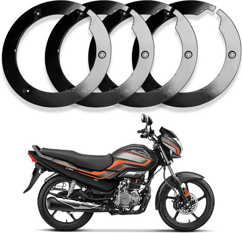 SORAX Premium Quality Bike Wheel Cover 18 inch suitable for Hero Super  Splendor Black Bike Fairing Kit