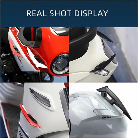 Vagary Black Wing Side Helmet Spoiler Aerodynamic Wing - Image 8