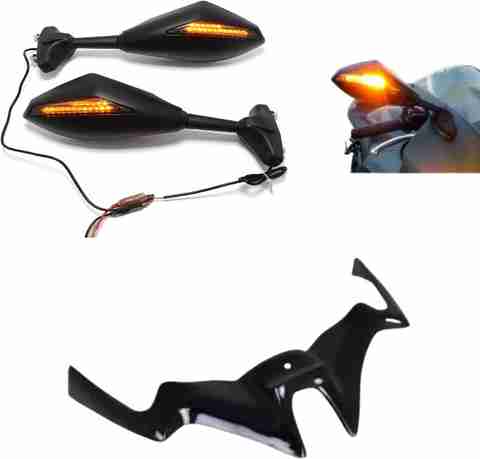 Gogna Mart Bajaj Pulsar RS 200 Winglet and bike led mirror Bike