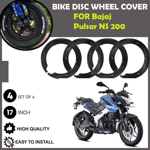 AXWee Bike Pro Disc Wheel Cover (ABS Plastic) for Bajaj Pulsar NS 200 Bike  Fairing Kit