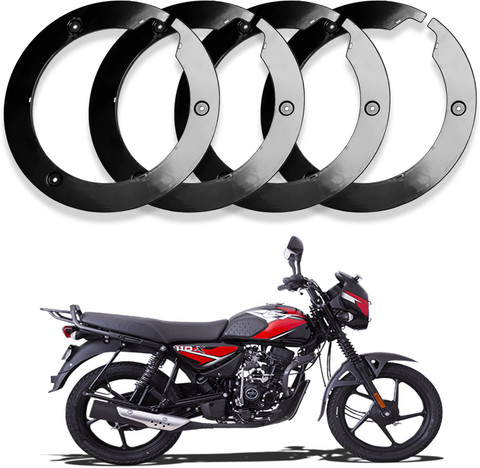 SORAX Premium Quality Bike Wheel Cover 18 inch suitable for Bajaj CT 100  Black Bike Fairing Kit