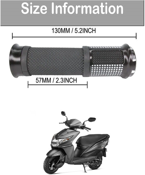 PRTEK Motorcycle Hand Grips Anti-Skid Handlebar Rubber Bar End 238 Handle  Bar Grip For Honda Dio