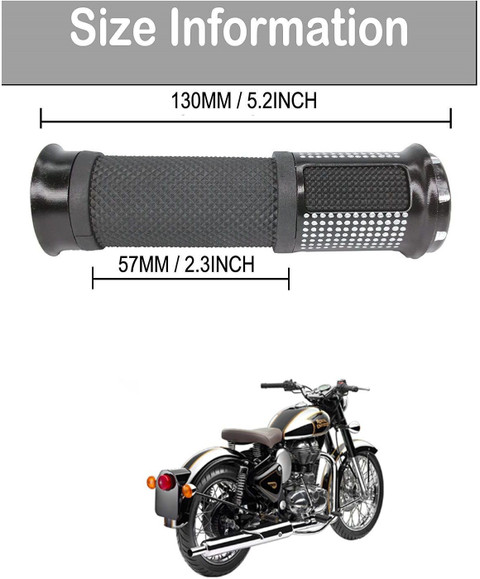 Motorcycle Grips Vintage Bike Grips PECUNIA Motorcycle Hand Grips