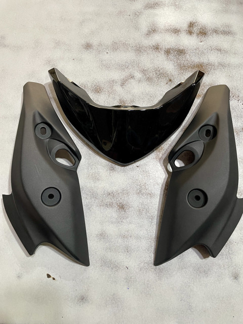 FZS Version V1 Matte Black Bike Headlight Visor Price in - Main Image