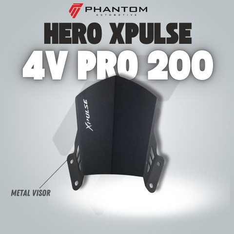 PHANTOM Hero X-Pulse Metal Visor – Durable Front Windshield Visor