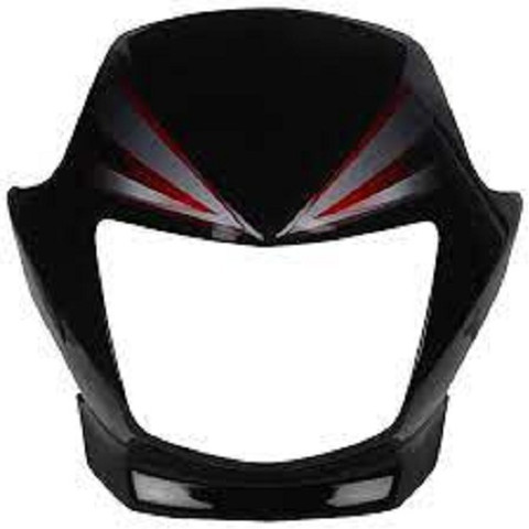 ARPIT ENTREPRISE Front CB Shine (Black/Red) Bike Headlight Visor