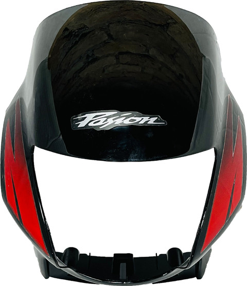 SHREE Hero Passion Plus Black Red Bike Headlight Visor