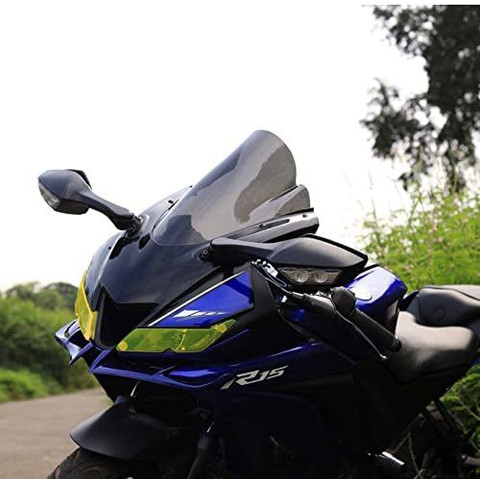 VD BULLET Double Bubble Visor for R15 V3 Bike Headlight Visor