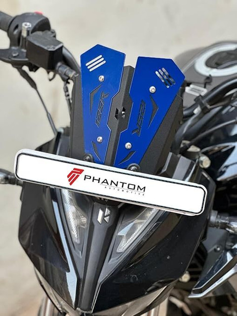 PHANTOM Premium Heavy Metal Visor For Hero Xtreme 125R (BLUE) Bike