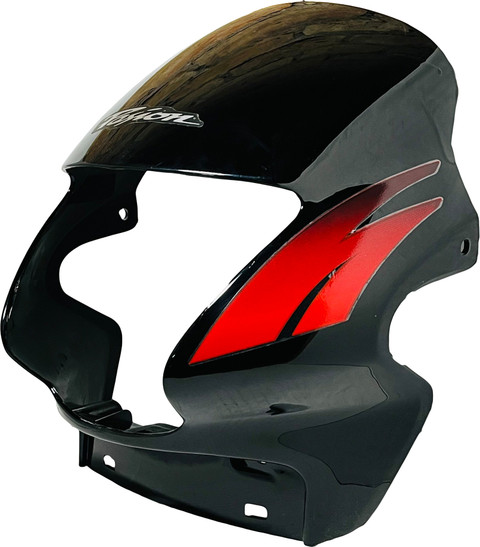 Shri Passion Plus Black Red Bike Headlight Visor Price in India