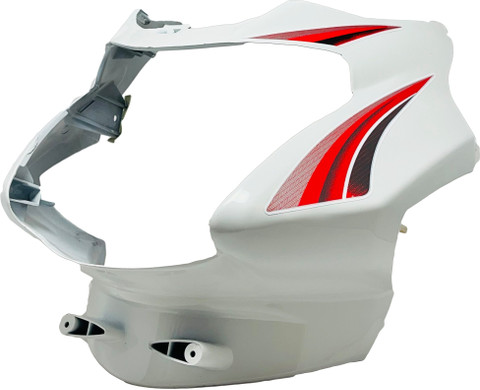 SHREE Tvs sports white red visor Bike Headlight Visor Price in