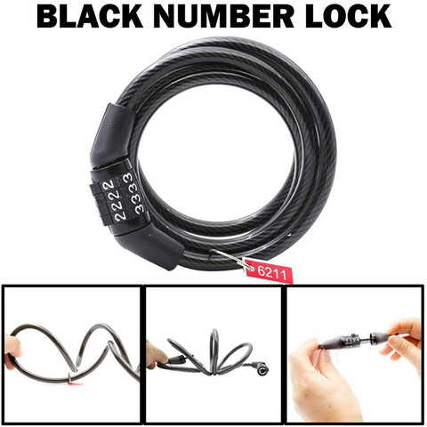 AUTO PEARL Multipurpose Heavy Duty, Security Number Lock for X-Blade Number  Chain Cable Lock for Bikes, Bicycle, Helmet, Luggage_788 Combination Lock