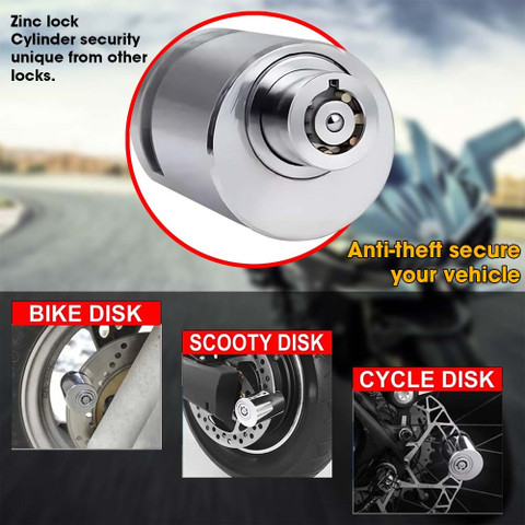 Atoray Disc Brake Lock Waterproof Wear-Resistant Bike  Motorcycle,Motorbike,Cycle Safety Mini Anti-Theft Safety Disc Lock