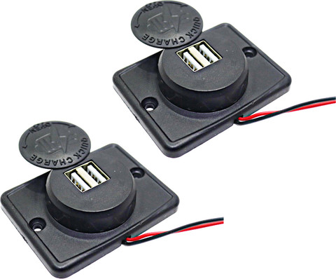 Electronics Crafts DC Mobile charger 12/24 volt comman output v pack of  2, A Bike Mobile Charger