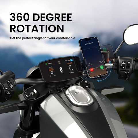 Portronics Mobike Bike Phone Mount with 360° Rotational, Strong