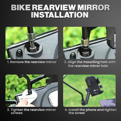 WeCool B2 360 Degree Mobile mount holder for scooty,bike