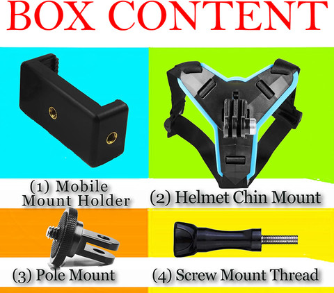 Point Zero Helmet Strap Mount For Gopro Hero 10 Motorcycle Yi  osmo Action Camera Bike Mobile Holder