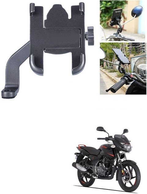 Ultra Wise Mirror Fitting Metal Mobile Holder For Bajaj Pulsar 125