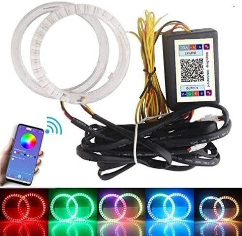 Vagary Pulsar RS 200 Angel Eyes Ring Light for Headlight With App