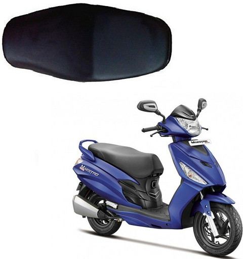 Autoxygen Bike Scooter Seat Cover For Maestro (Black) Single Bike