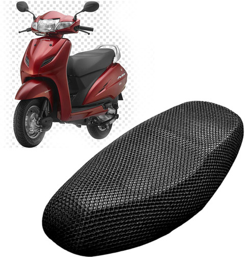 Lakshmina Enterprises Activa 125 Free Size Bike/Scooty Seat Cover Very Soft  Net Mesh Fabric and Smooth Single Bike Seat Cover For Honda Activa 6G