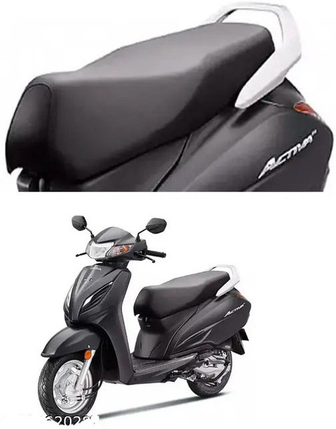 RONISH HONDA ACTIVA BLACK COLOR SEAT COVER Single Bike Seat Cover