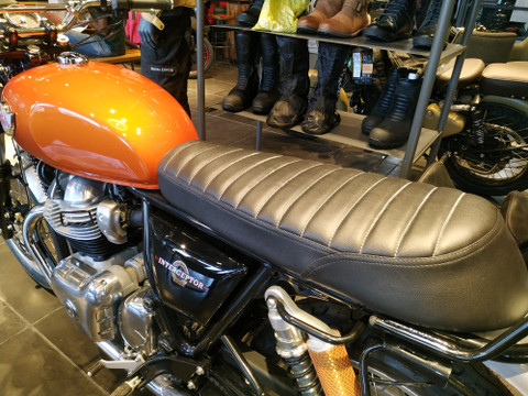 AUTOLEO INTERCEPTOR 650 SEAT COVER Single Bike Seat Cover For Royal Enfield  NA - Main Image