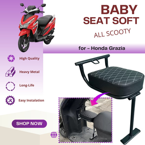 SRPHERE High Quality Heavy Metal Folding Baby Seat For Aprilia SR